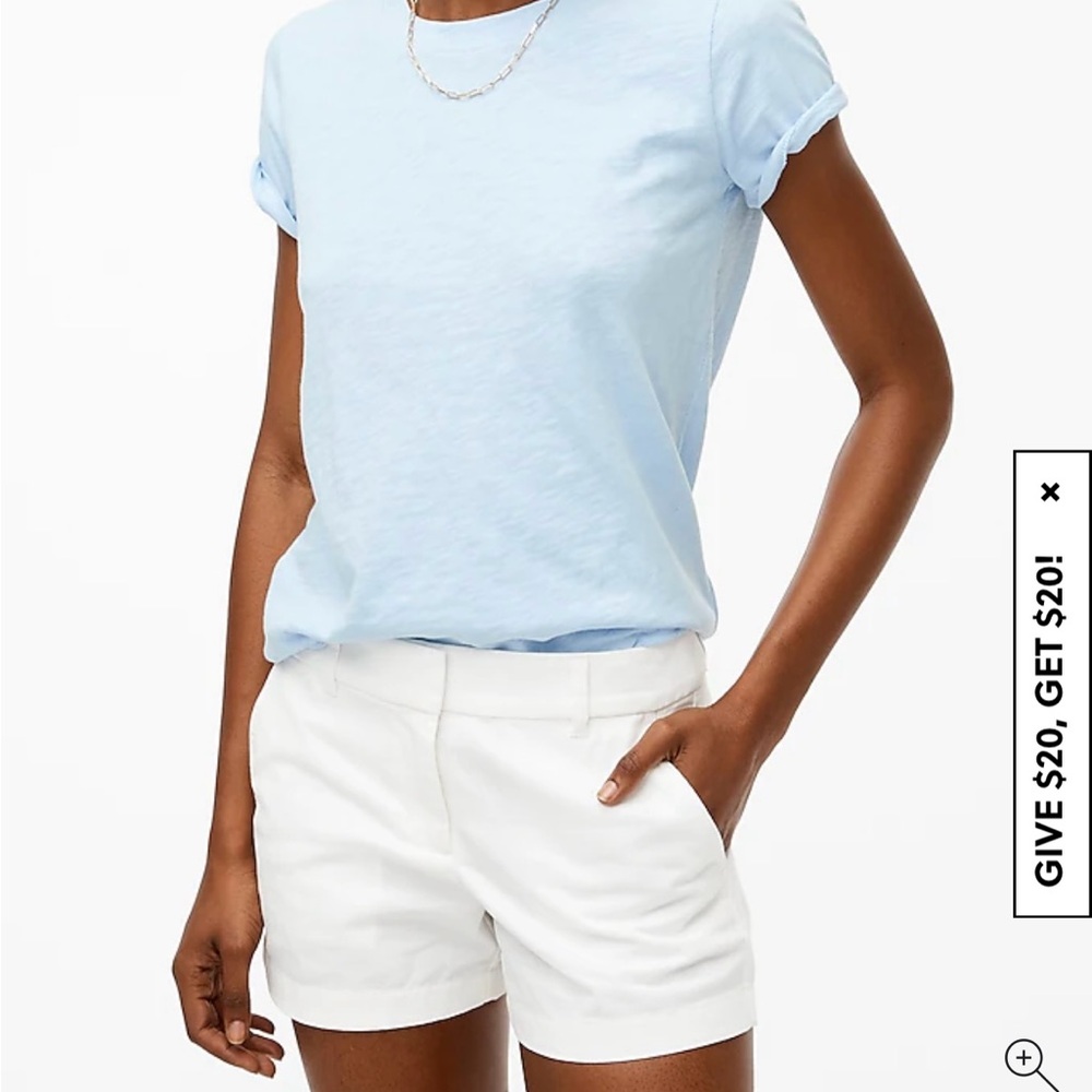 White High Waist Textured Shorts
